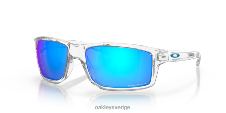 Oakley gibston T8RX0384 prizm safir linser, polerad klar ram