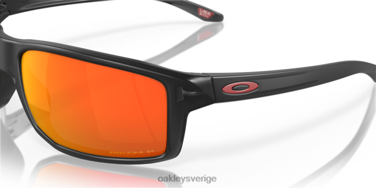 Oakley gibston T8RX0385 prizm ruby ​​polariserade linser, svart bläckbåge