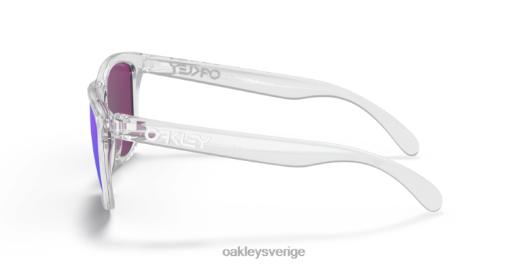 Oakley grodskinn (låg bropassning) T8RX0816 prizm violetta linser, polerad klar ram