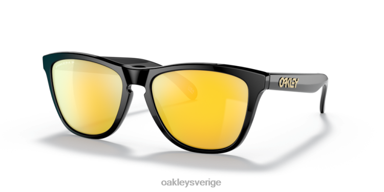 Oakley grodskinn (låg bropassning) T8RX0818 prizm 24k polariserade linser, polerad svart ram