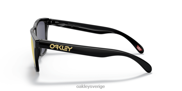 Oakley grodskinn (låg bropassning) T8RX0818 prizm 24k polariserade linser, polerad svart ram