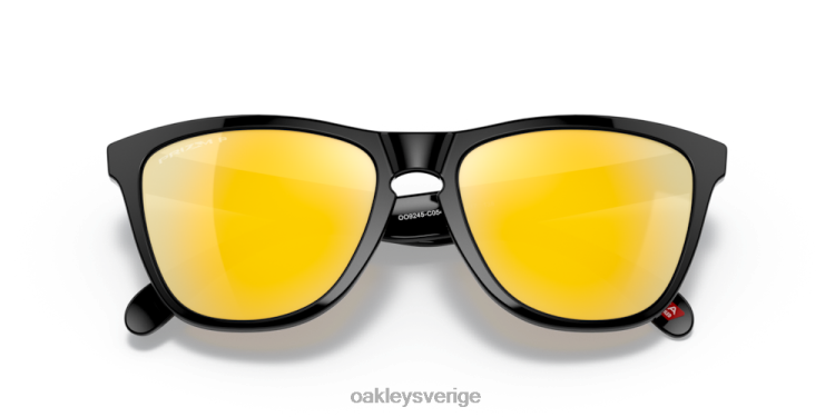 Oakley grodskinn (låg bropassning) T8RX0818 prizm 24k polariserade linser, polerad svart ram