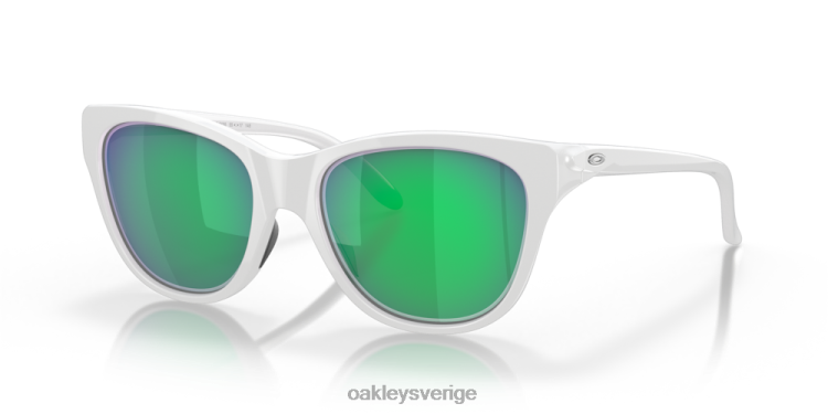Oakley håll ut T8RX0915 jade iridium linser, polerad vit ram