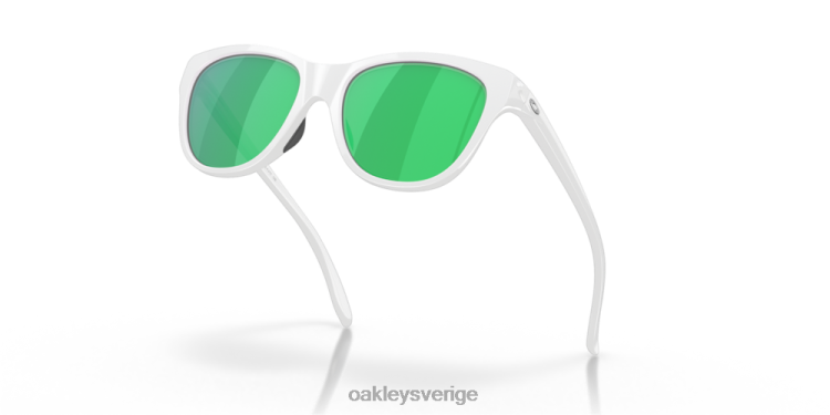 Oakley håll ut T8RX0915 jade iridium linser, polerad vit ram