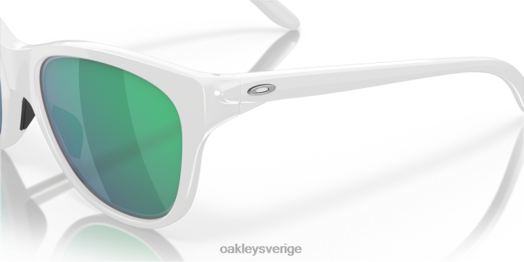 Oakley håll ut T8RX0915 jade iridium linser, polerad vit ram