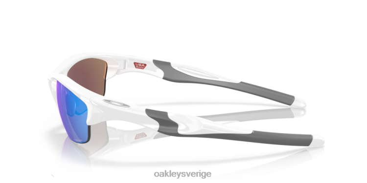 Oakley halvjacka 2.0 (låg bridge passform) T8RX0684 prizm safir linser, vit båge