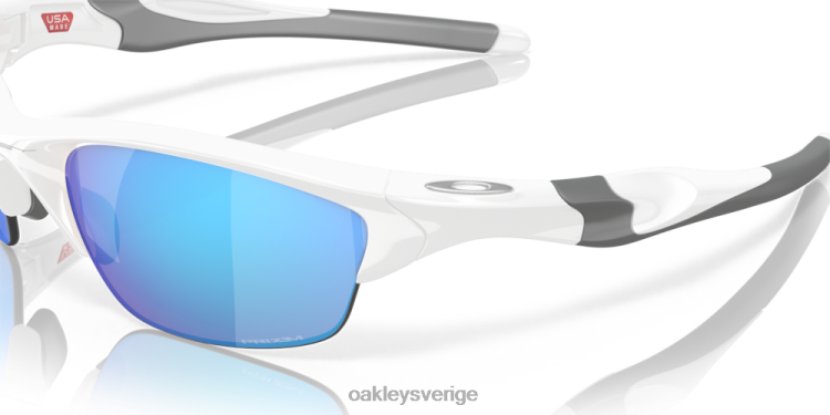 Oakley halvjacka 2.0 (låg bridge passform) T8RX0684 prizm safir linser, vit båge