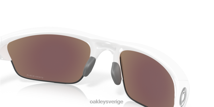 Oakley halvjacka 2.0 (låg bridge passform) T8RX0684 prizm safir linser, vit båge