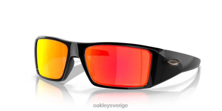 Oakley heliostat T8RX0759 prizm ruby ​​linser, polerad svart båge