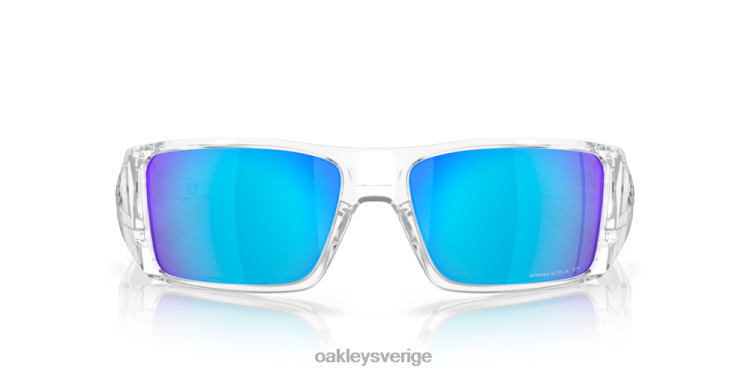 Oakley heliostat T8RX0760 prizm safir polariserade linser, klar ram