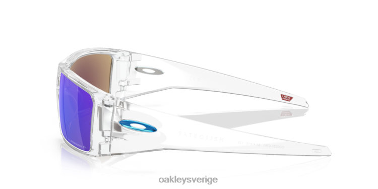 Oakley heliostat T8RX0760 prizm safir polariserade linser, klar ram