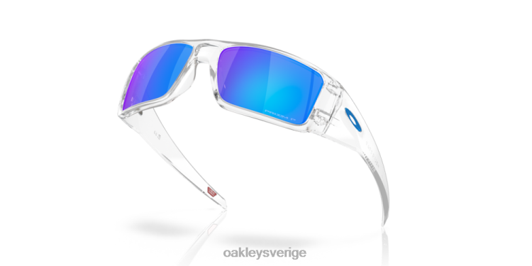 Oakley heliostat T8RX0760 prizm safir polariserade linser, klar ram