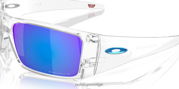 Oakley heliostat T8RX0760 prizm safir polariserade linser, klar ram