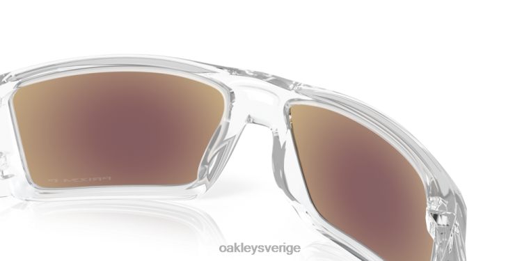 Oakley heliostat T8RX0760 prizm safir polariserade linser, klar ram