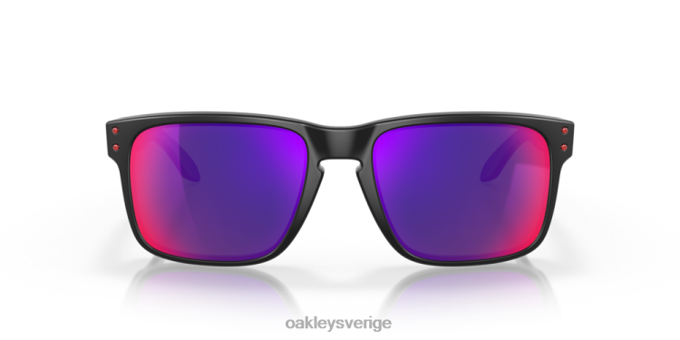 Oakley holbrook T8RX049 positiva röda iridiumlinser, mattsvart båge