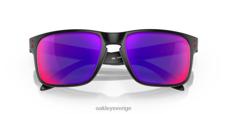 Oakley holbrook T8RX049 positiva röda iridiumlinser, mattsvart båge