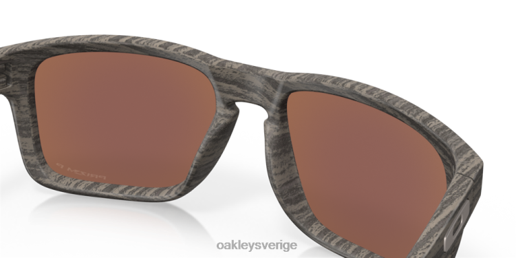 Oakley holbrook woodgrain samling T8RX066 prizm djupt vatten polariserade linser, woodgrain ram