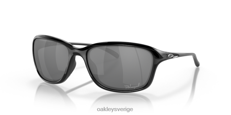 Oakley hon är ostoppbar T8RX0357 svarta iridiumpolariserade linser, polerad svart båge