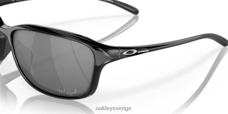Oakley hon är ostoppbar T8RX0357 svarta iridiumpolariserade linser, polerad svart båge