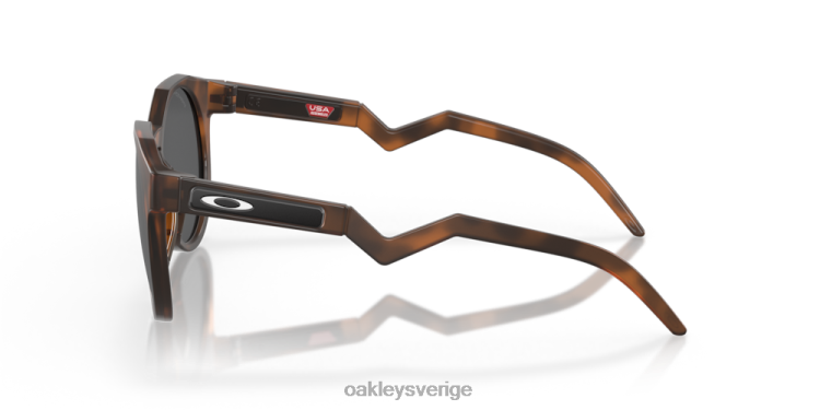 Oakley hstn (låg brygganpassning) T8RX01011 prizm svarta polariserade linser, mattbrun sköldpaddsbåge