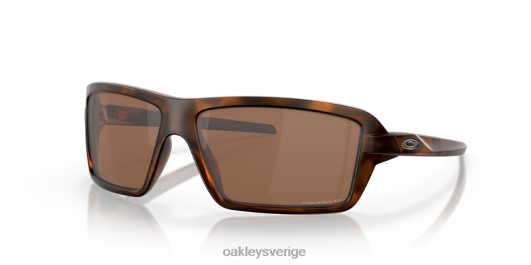 Oakley kablar T8RX0671 prizm volframpolariserade linser, brun sköldpaddsbåge