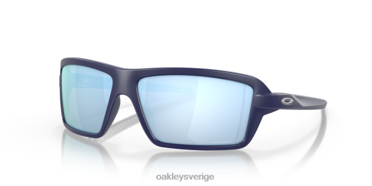 Oakley kablar T8RX0673 prizm djupt vatten polariserade linser, matt marin båge