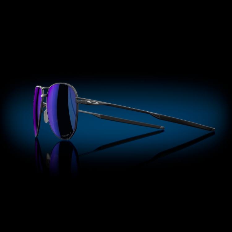 Oakley kontrail ti T8RX0374 prizm safir polariserade linser, satin lätt stålbåge