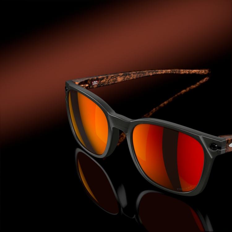 Oakley ojector verve samling T8RX0582 prizm ruby ​​linser, matt grå rökbåge