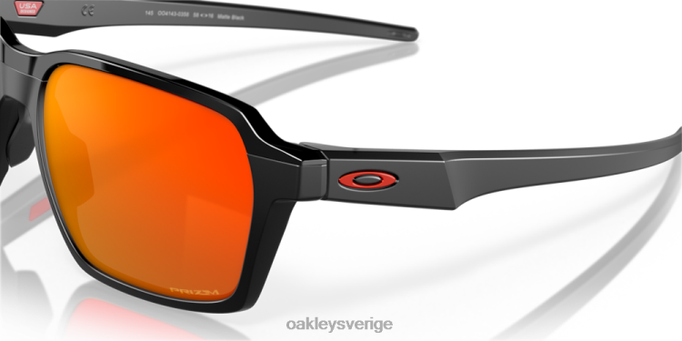 Oakley parlay T8RX0518 prizm ruby ​​linser, matt svart båge