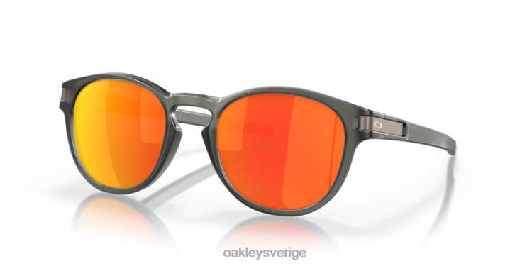 Oakley spärr (låg bryggpassning) T8RX0912 prizm ruby ​​polariserade linser, mattgrå rökbåge