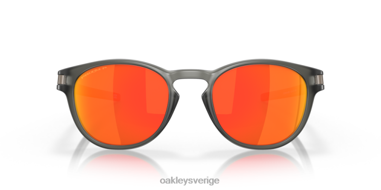 Oakley spärr (låg bryggpassning) T8RX0912 prizm ruby ​​polariserade linser, mattgrå rökbåge