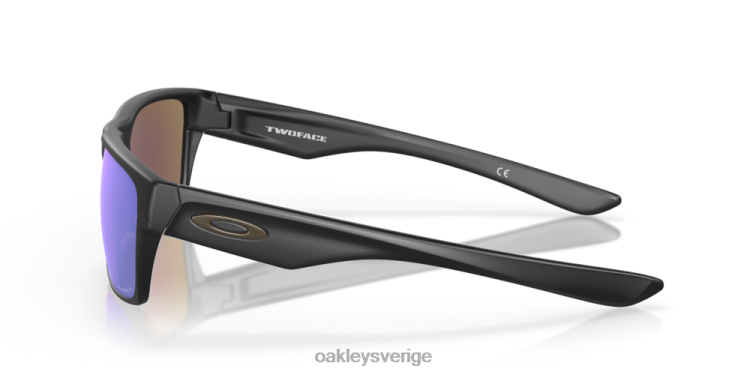 Oakley två ansikten T8RX0691 prizm safir polariserade linser, mattsvart båge