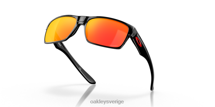 Oakley två ansikten T8RX0692 prizm ruby ​​linser, polerad svart båge