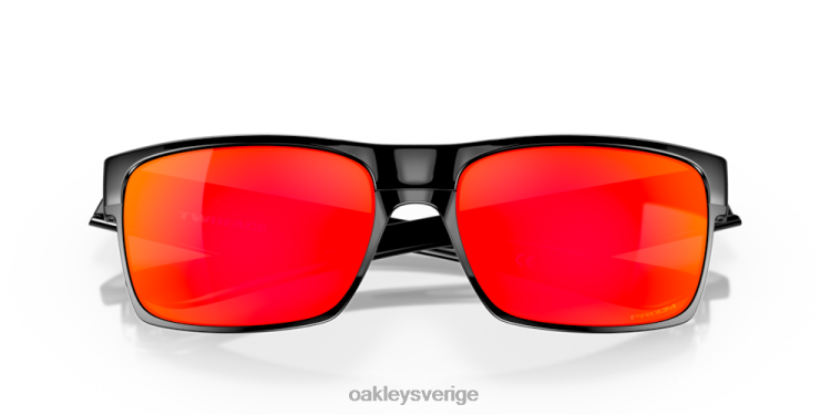 Oakley två ansikten T8RX0692 prizm ruby ​​linser, polerad svart båge