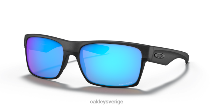 Oakley tvåsidig (låg bryggpassning) T8RX0848 prizm safir linser, stålbåge