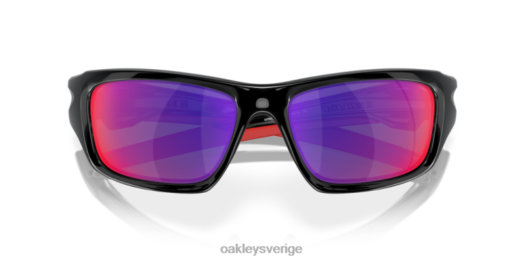 Oakley ventil T8RX0774 positiva röda iridiumlinser, polerad svart båge