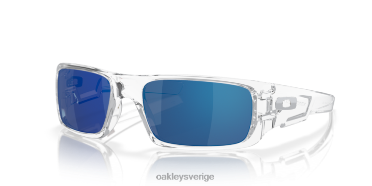 Oakley vevaxel T8RX0251 ice iridium linser, polerad klar ram