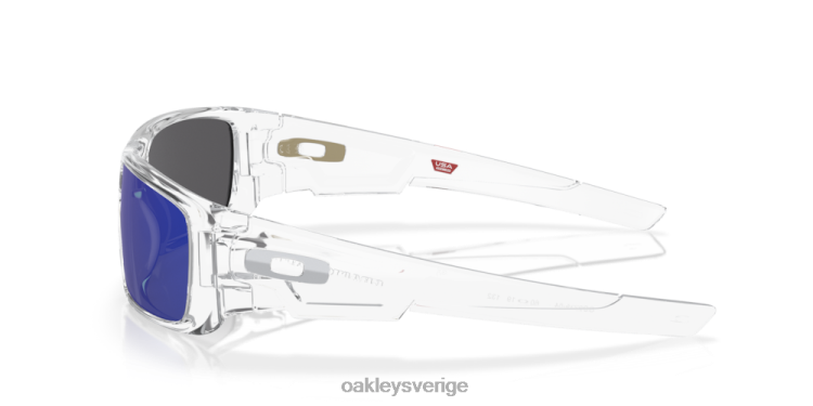 Oakley vevaxel T8RX0251 ice iridium linser, polerad klar ram