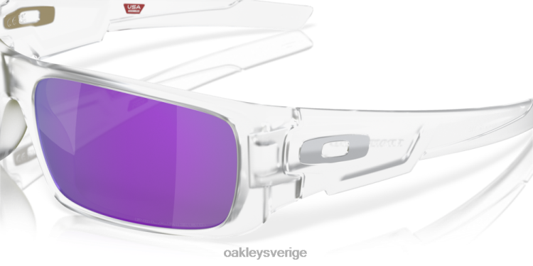 Oakley vevaxel T8RX0254 violett iridium polariserade linser, matt klar ram