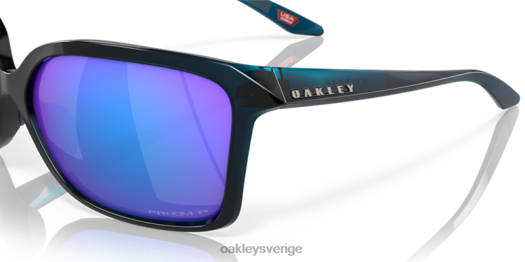 Oakley wildrye T8RX0288 prizm safir polariserade linser, trans poseidon ram