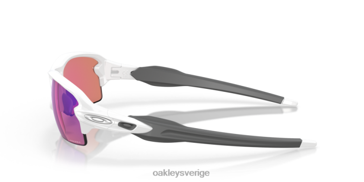 Oakley flak 2.0 (låg bryggpassning) T8RX0864 prizm golflinser, polerad vit båge