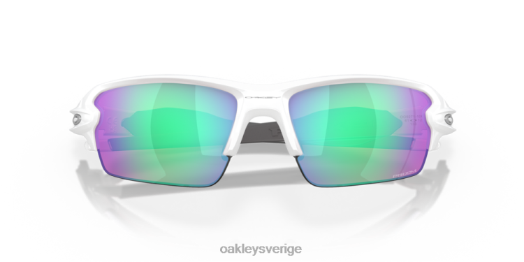 Oakley flak 2.0 (låg bryggpassning) T8RX0864 prizm golflinser, polerad vit båge