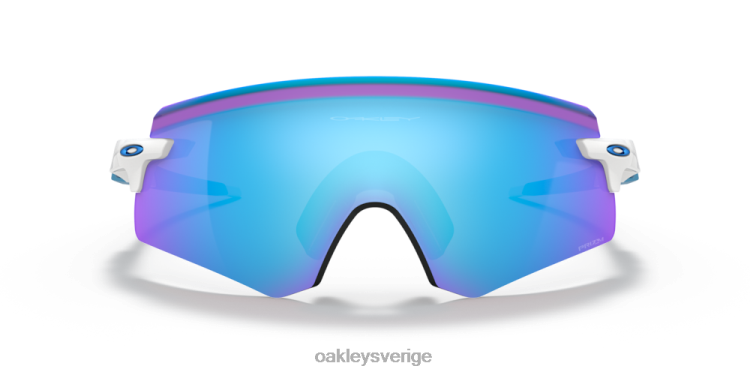 Oakley kodare (låg bryggpassning) T8RX01060 prizm safir linser, polerad vit båge