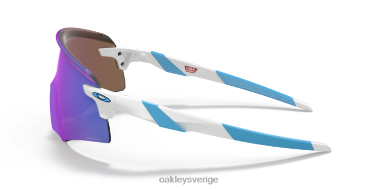 Oakley kodare (låg bryggpassning) T8RX01060 prizm safir linser, polerad vit båge