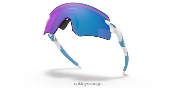 Oakley kodare (låg bryggpassning) T8RX01060 prizm safir linser, polerad vit båge
