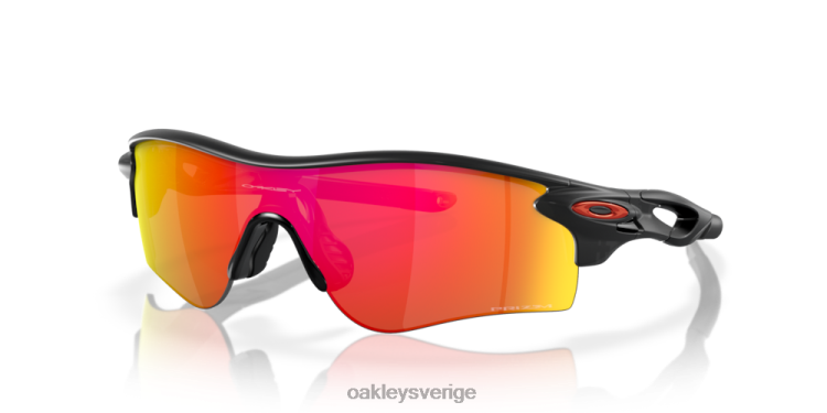 Oakley radarlåsbana (låg bropassning) T8RX0706 prizm ruby ​​linser, matt svart bläckbåge