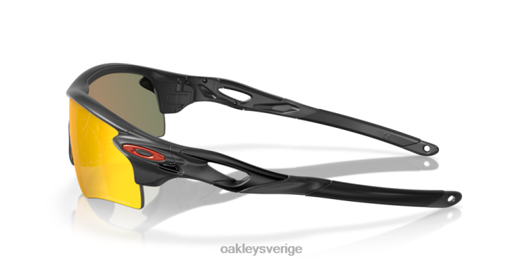 Oakley radarlåsbana (låg bropassning) T8RX0706 prizm ruby ​​linser, matt svart bläckbåge