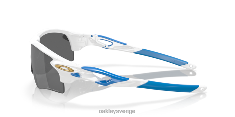 Oakley radarlåsbana (låg bropassning) T8RX0709 prizm svarta linser, polerad vit båge