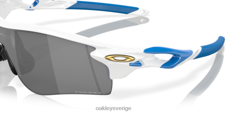 Oakley radarlåsbana (låg bropassning) T8RX0709 prizm svarta linser, polerad vit båge