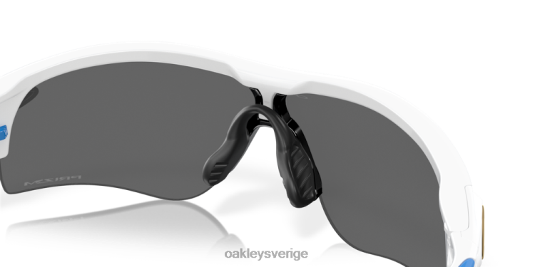 Oakley radarlåsbana (låg bropassning) T8RX0709 prizm svarta linser, polerad vit båge